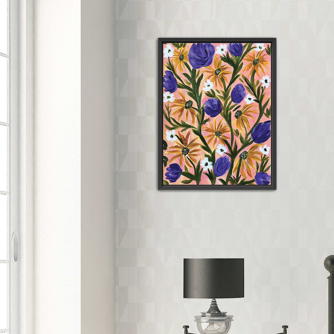 Meadow Serenade - Floral Wall Art Print and Canvas