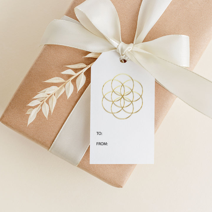Golden Rings Gift Tags