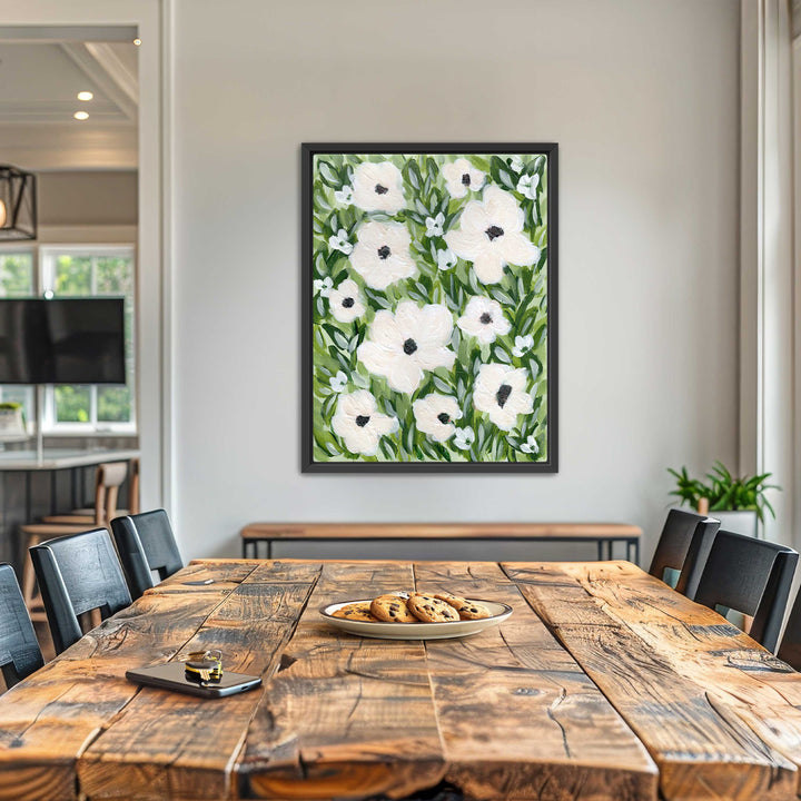 Ivory Meadow Floral - Wall Art Print & Canvas