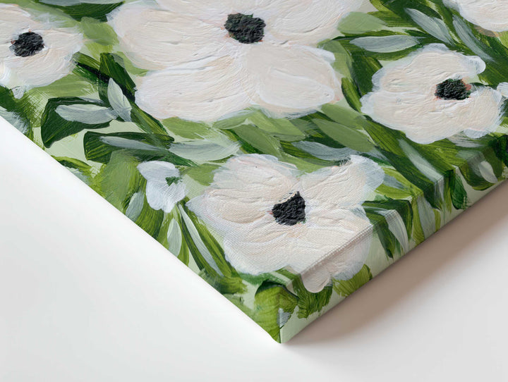 Ivory Meadow Floral - Wall Art Print & Canvas
