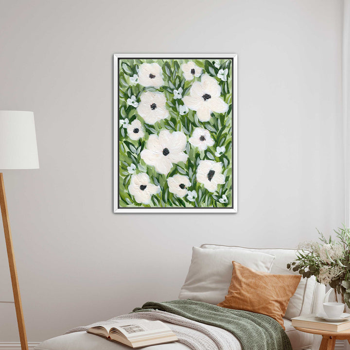 Ivory Meadow Floral - Wall Art Print & Canvas
