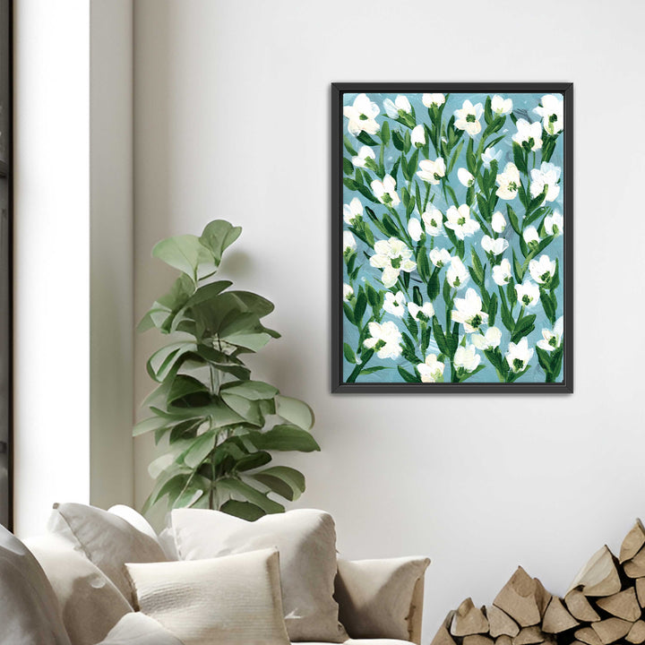 Cotton Meadow Floral - Wall Art Print and Canvas
