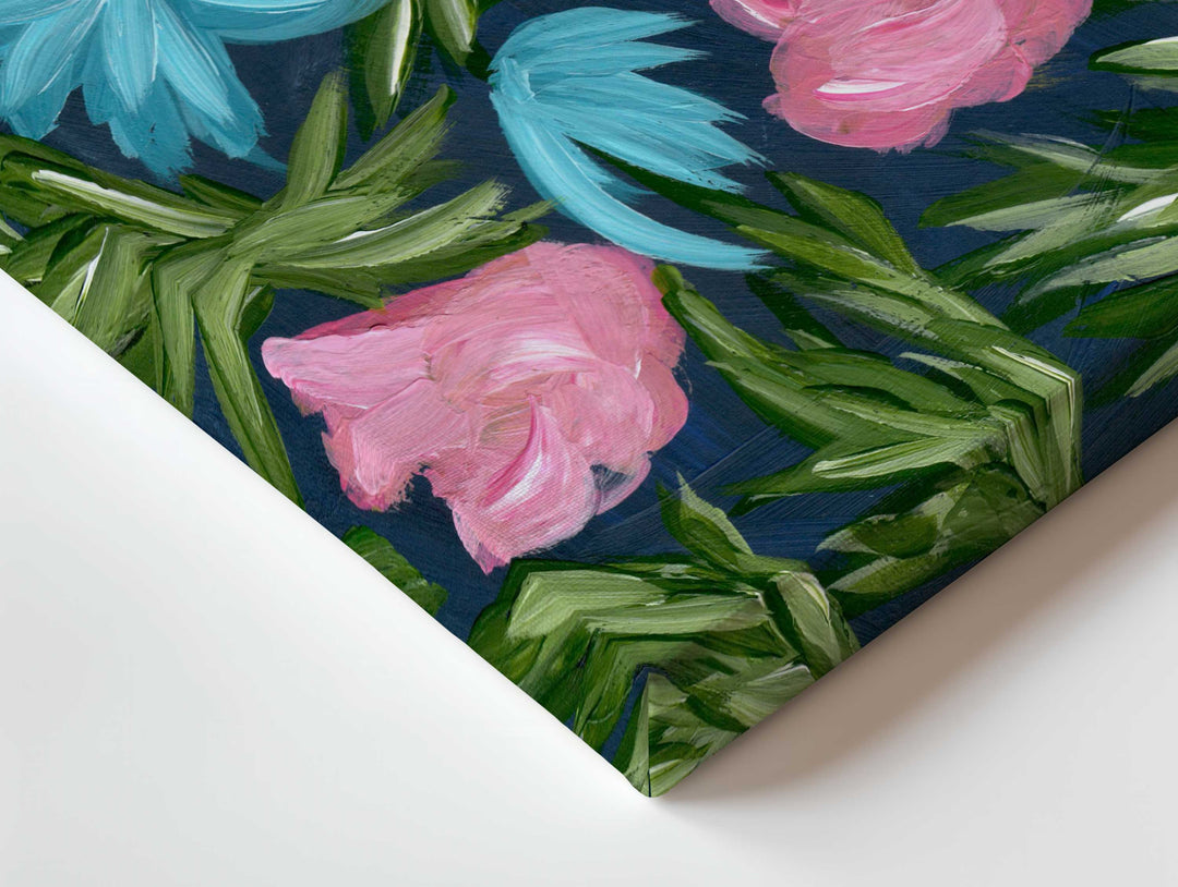 Meadow Midnight Waltz No. 1 - Floral Wall Art Print and Canvas