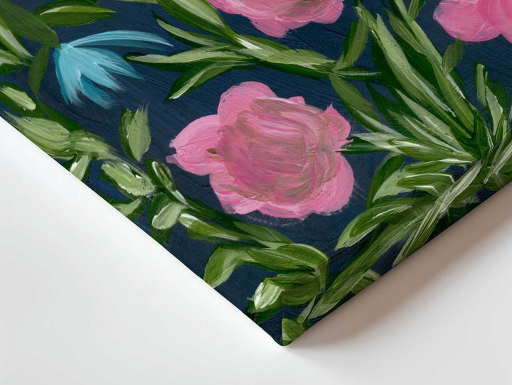 Meadow Midnight Waltz No. 3 - Floral Wall Art Print and Canvas