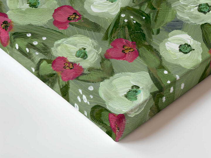 Sage Meadow - Floral Wall Art Print and Canvas