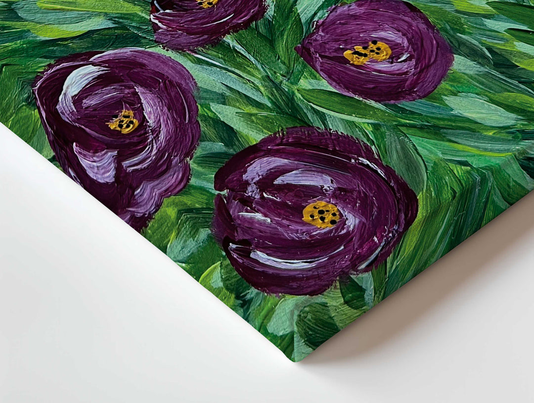 Velvet Garden - Floral Wall Art Print and Canvas
