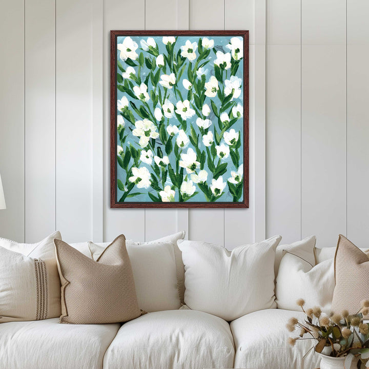 Cotton Meadow Floral - Wall Art Print and Canvas
