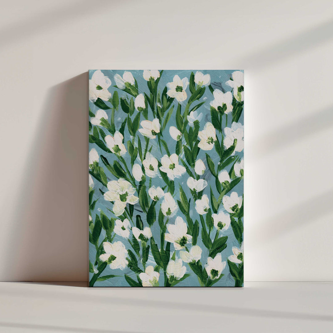 Cotton Meadow Floral - Wall Art Print and Canvas
