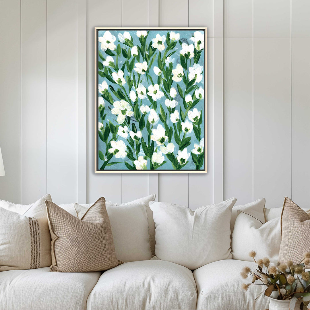 Cotton Meadow Floral - Wall Art Print and Canvas