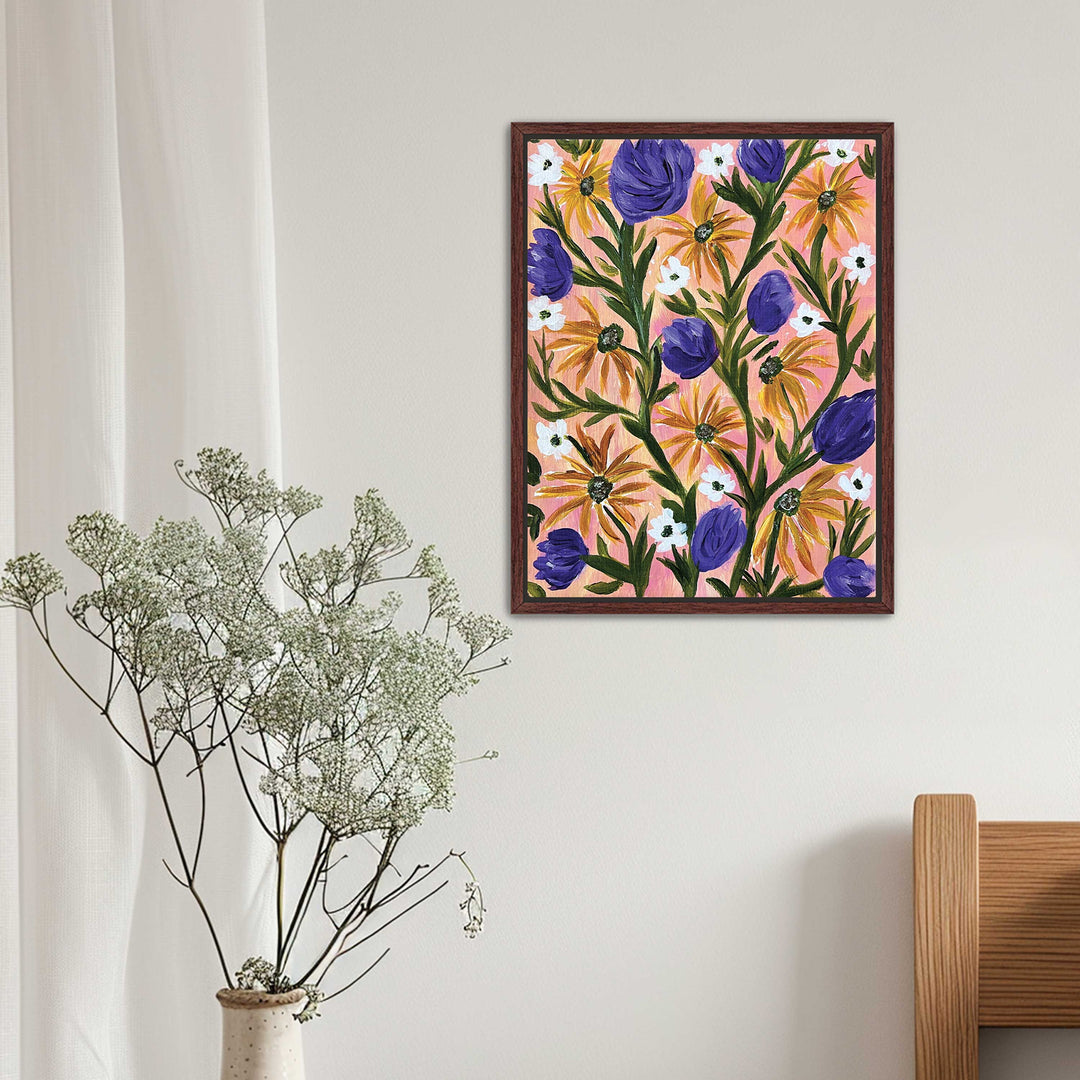 Meadow Serenade - Floral Wall Art Print and Canvas