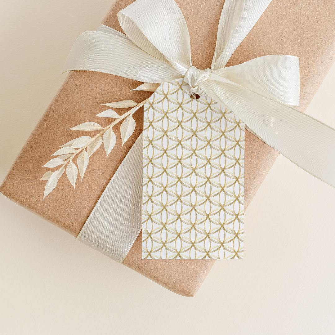 Golden Rings Gift Tags