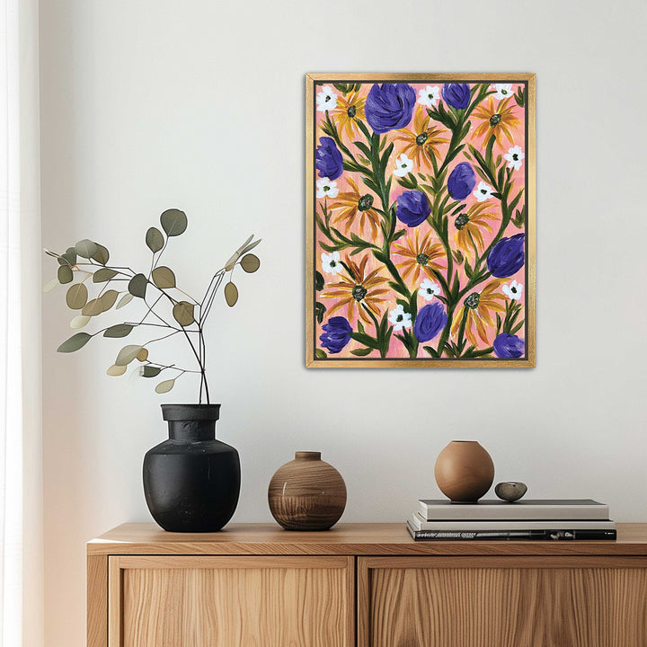 Meadow Serenade - Floral Wall Art Print and Canvas