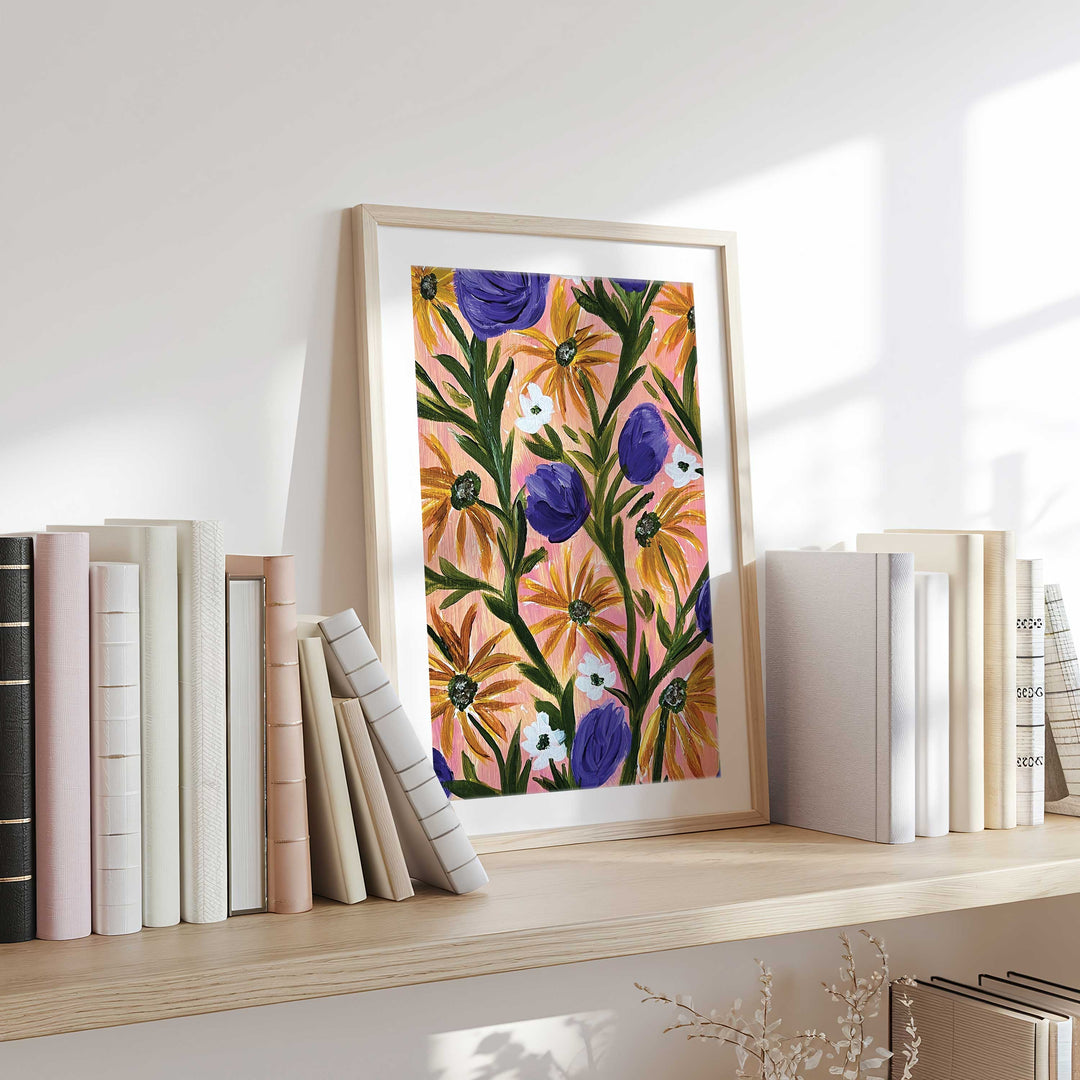 Meadow Serenade - Floral Wall Art Print and Canvas
