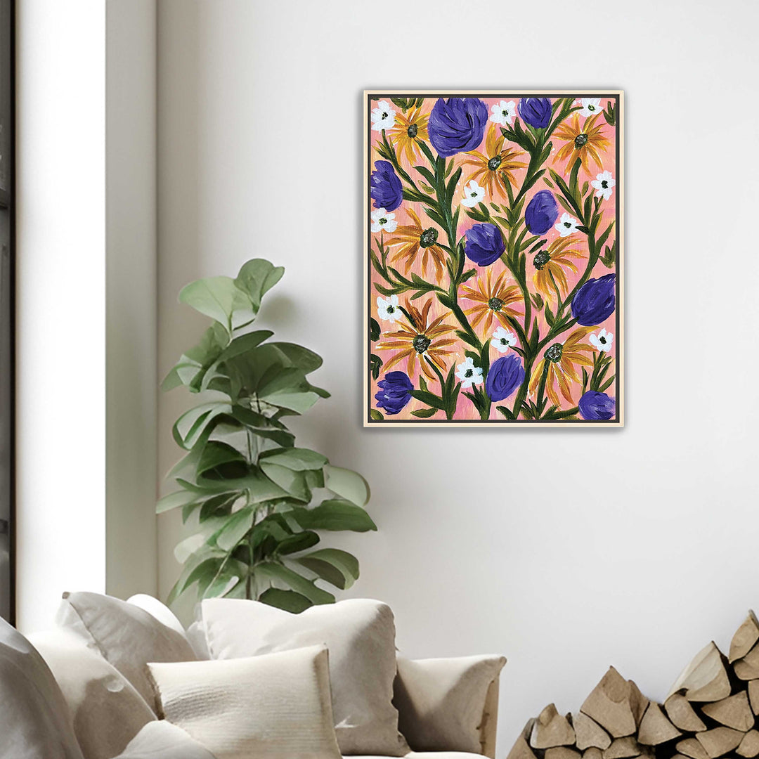 Meadow Serenade - Floral Wall Art Print and Canvas