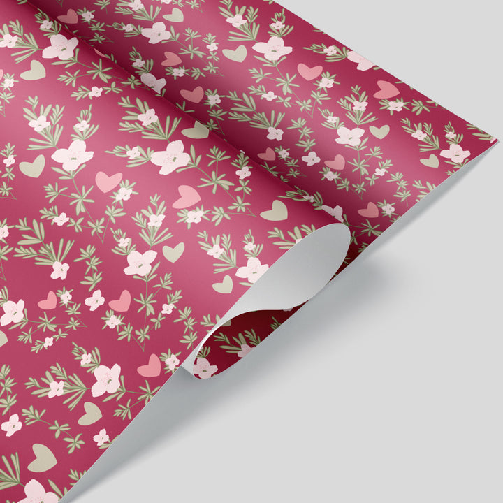 Sweetheart Garden Floral Wrapping Paper