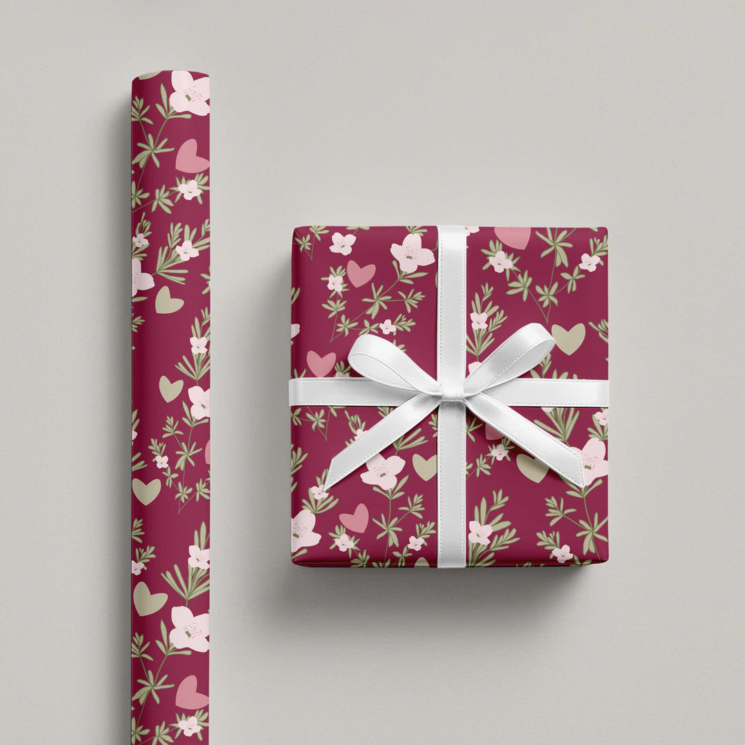 Sweetheart Garden Floral Wrapping Paper