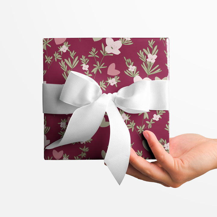 Sweetheart Garden Floral Wrapping Paper