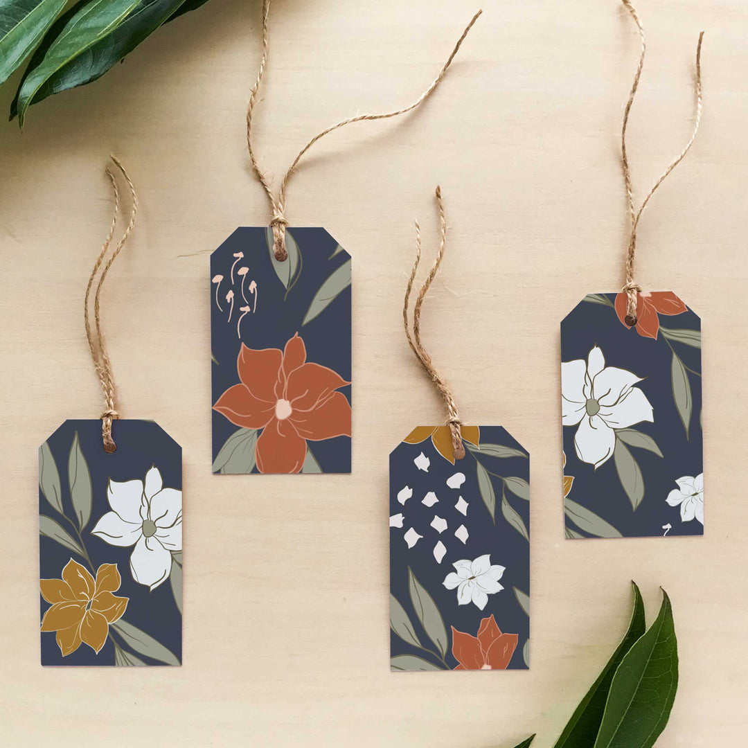 Wandering Bloom Wrapping Paper & Gift Tags Bundle