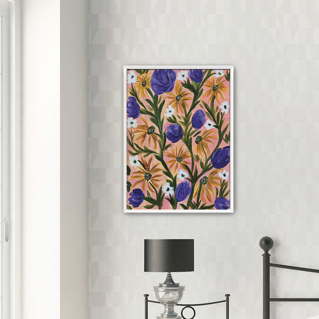 Meadow Serenade - Floral Wall Art Print and Canvas