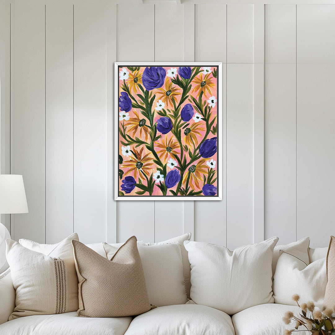 Meadow Serenade - Floral Wall Art Print and Canvas