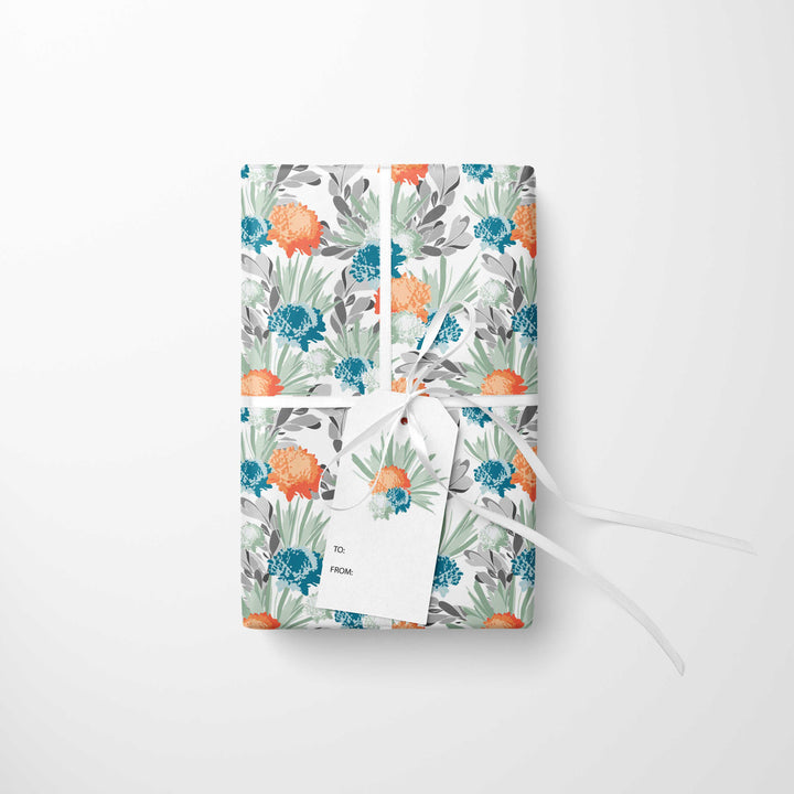 Davina Floral Wrapping Paper & Gift Tags Bundle