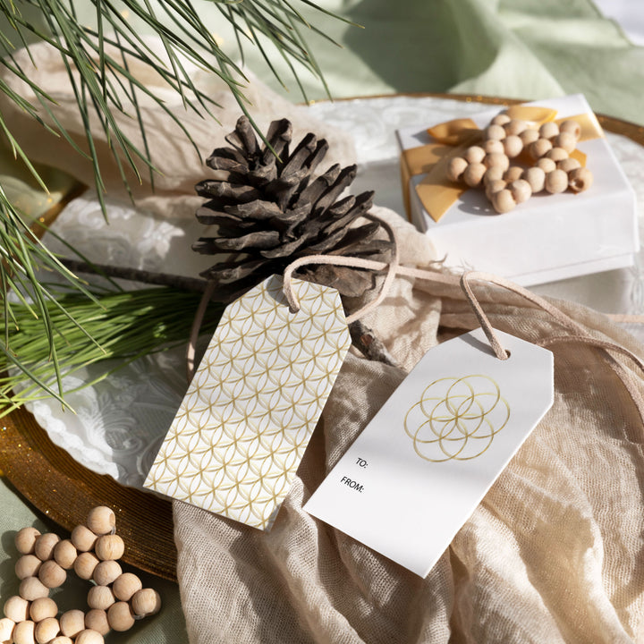 Golden Rings Gift Tags