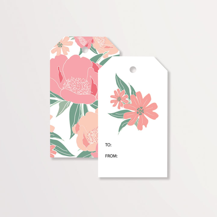 Heirloom Floral Wrapping Paper & Gift Tag Bundle Set