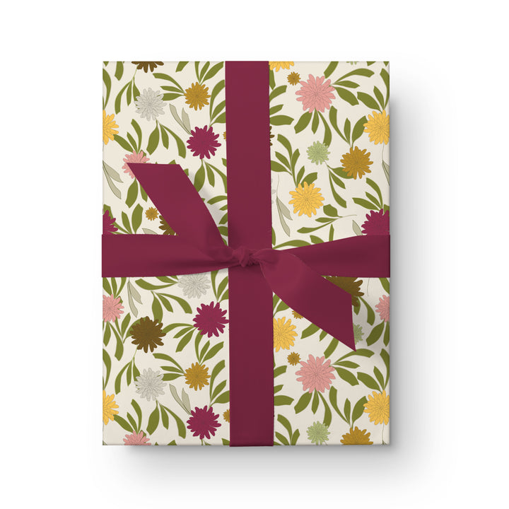 Dancing Marigolds Wrapping Paper
