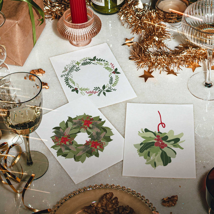 Holiday Greens Mini Print Set