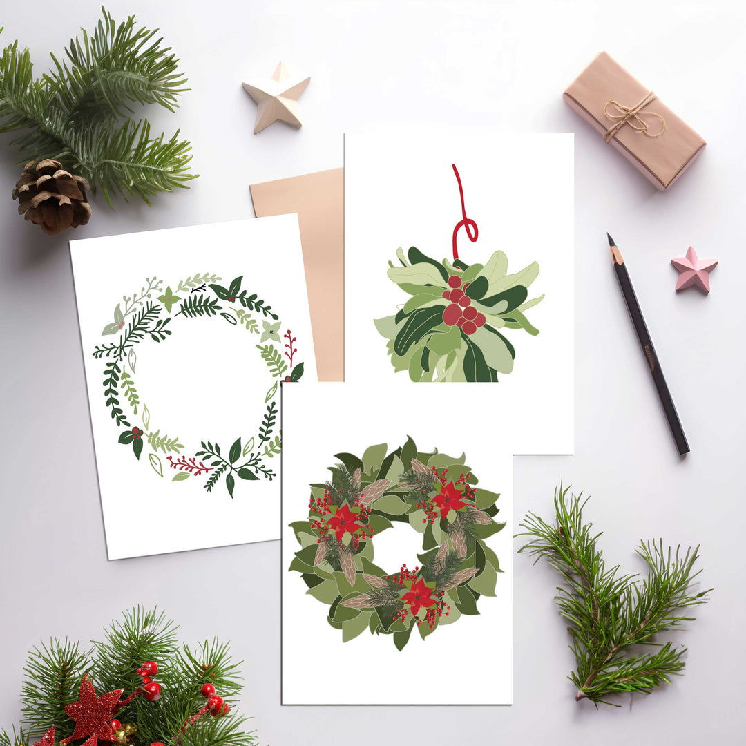 Holiday Greens Mini Print Set