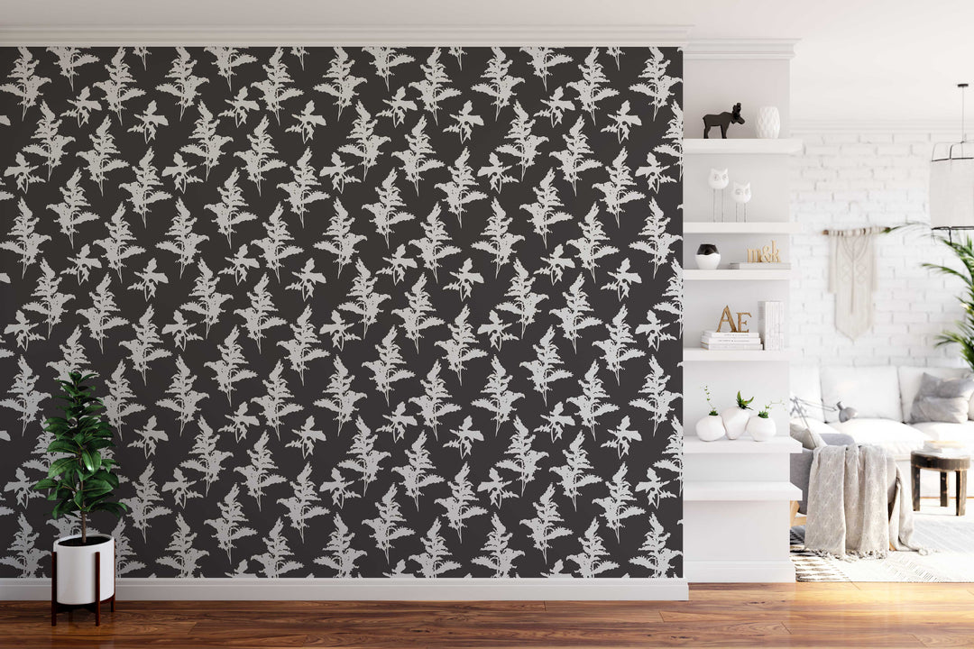 Black and White Peel and Stick Removable Wallpaper - Madame Cola Design 01D