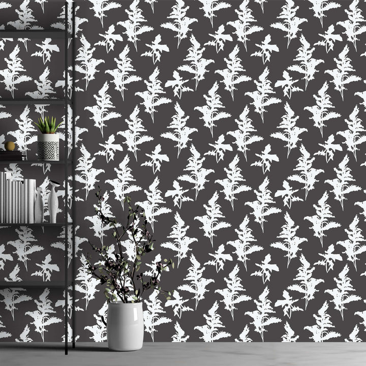 Black and White Peel and Stick Removable Wallpaper - Madame Cola Design 01D