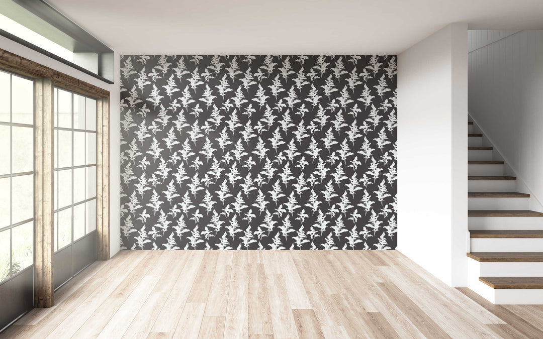 Black and White Peel and Stick Removable Wallpaper - Madame Cola Design 01D