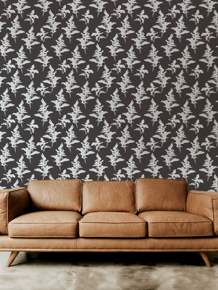 Black and White Peel and Stick Removable Wallpaper - Madame Cola Design 01D