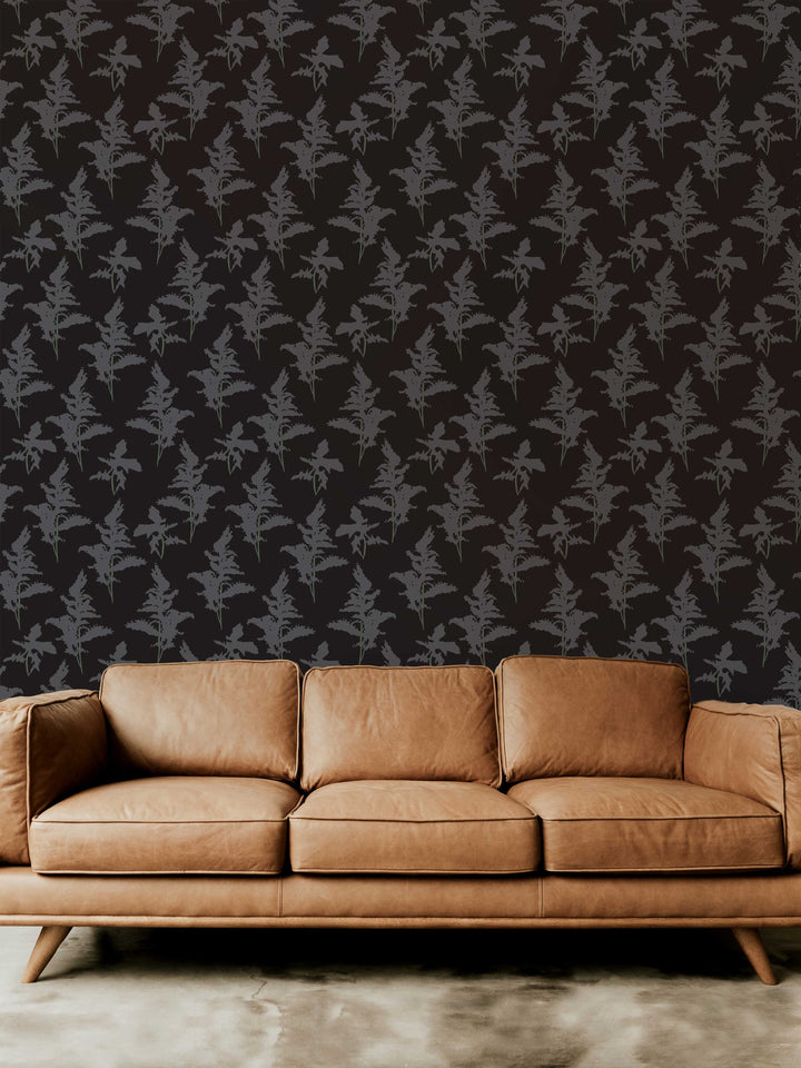 Black and Gray Peel and Stick Removable Wallpaper - Madame Cola Design 01K