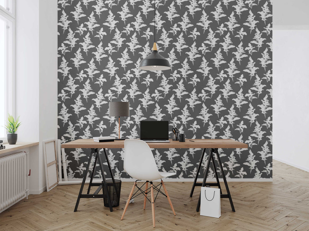 Black and White Peel and Stick Removable Wallpaper - Madame Cola Design 01D