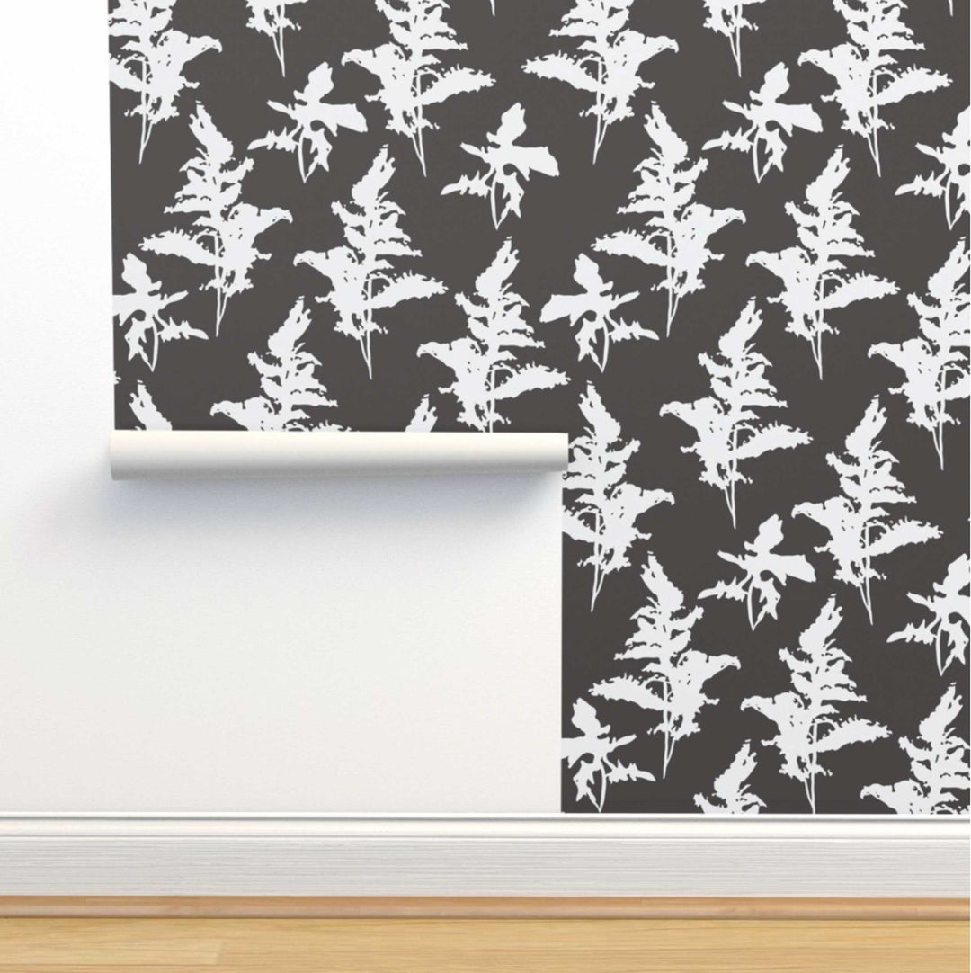 Black and White Peel and Stick Removable Wallpaper - Madame Cola Design 01D