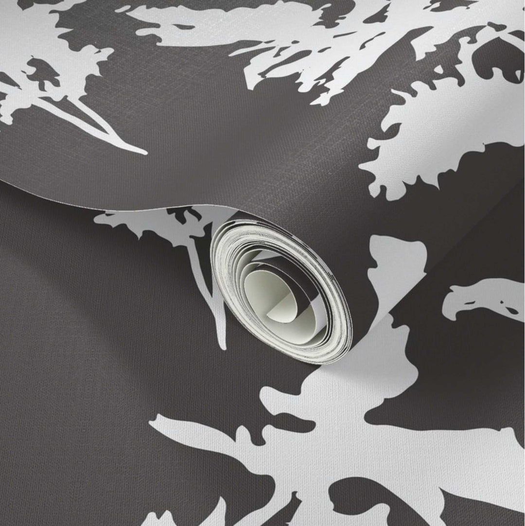 Black and White Peel and Stick Removable Wallpaper - Madame Cola Design 01D