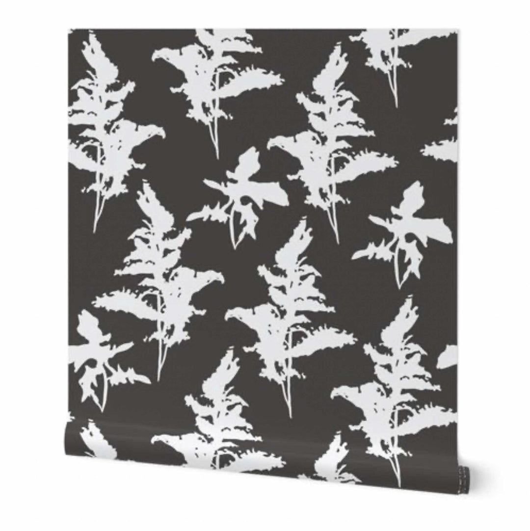 Black and White Peel and Stick Removable Wallpaper - Madame Cola Design 01D