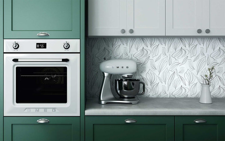Peel & Stick Wallpaper; Black and White Foliage Leaf Design 03 - Removable Wallpaper